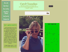 Tablet Screenshot of carol.cizauskas.net